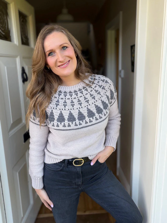 Adult Twinkling Trees Sweater