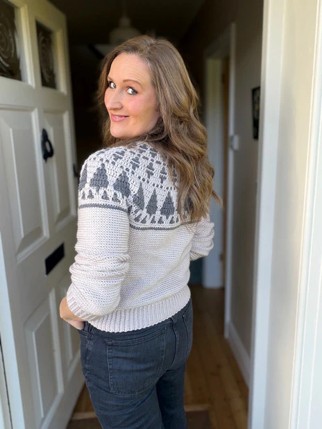 Adult Twinkling Trees Sweater - Image 4