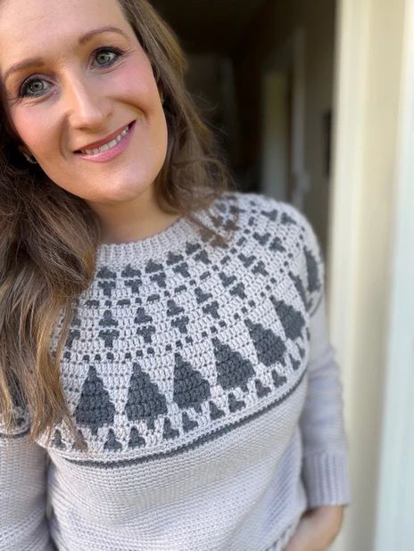Adult Twinkling Trees Sweater - Image 6