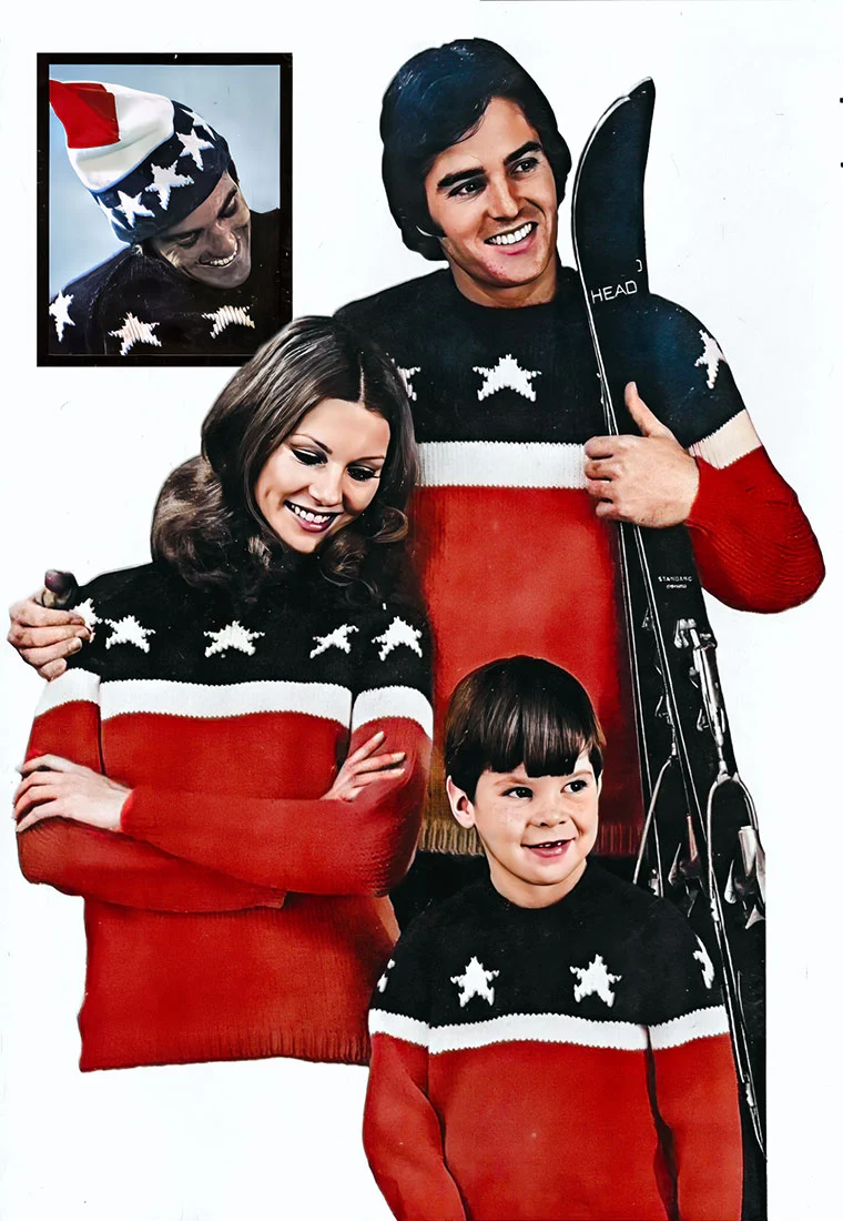Adult's Patriotic Ski Pullover Pattern