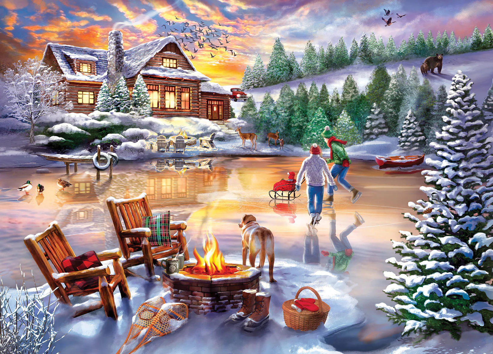 An Evening Skate Jigsaw Puzzle