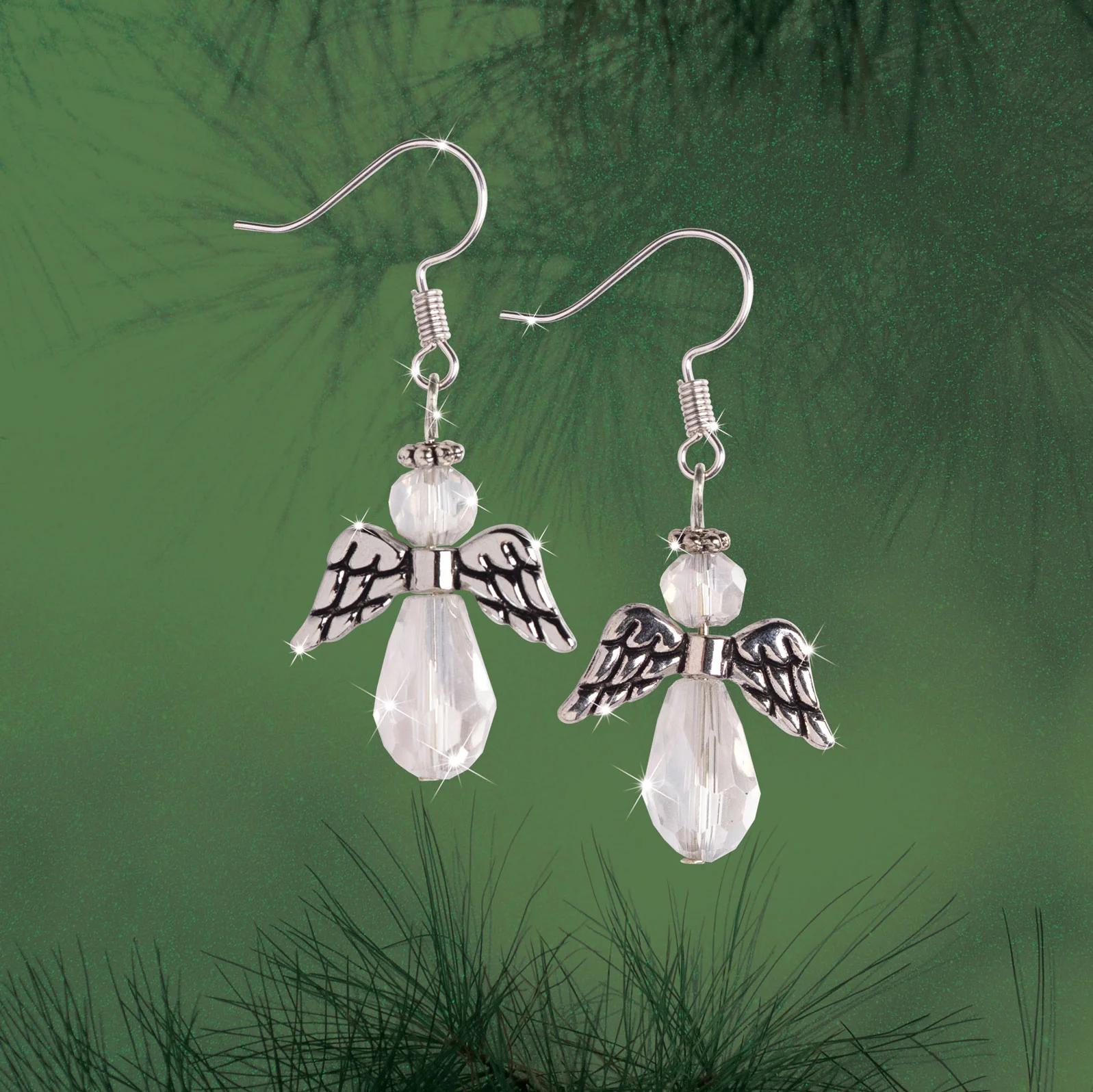 Angel Crystal Earring Set