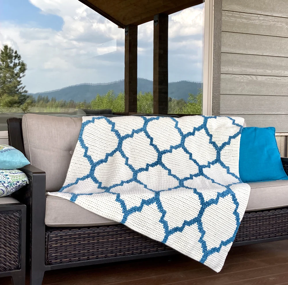 Arabesque Geometric Blanket - Image 2