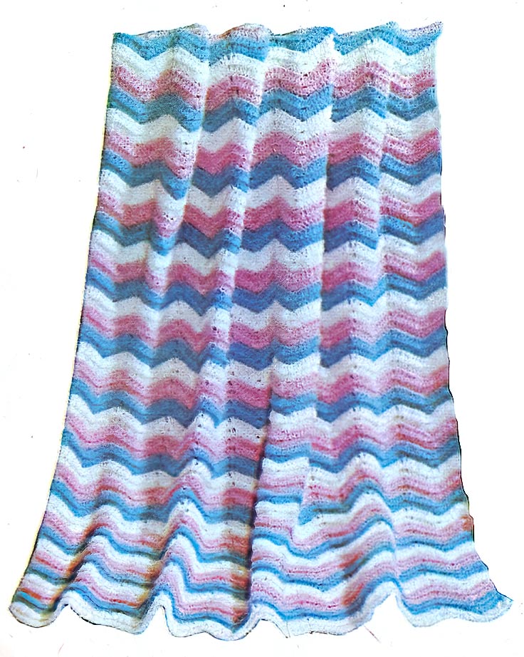 Baby Ripple Afghan Pattern - Crochet