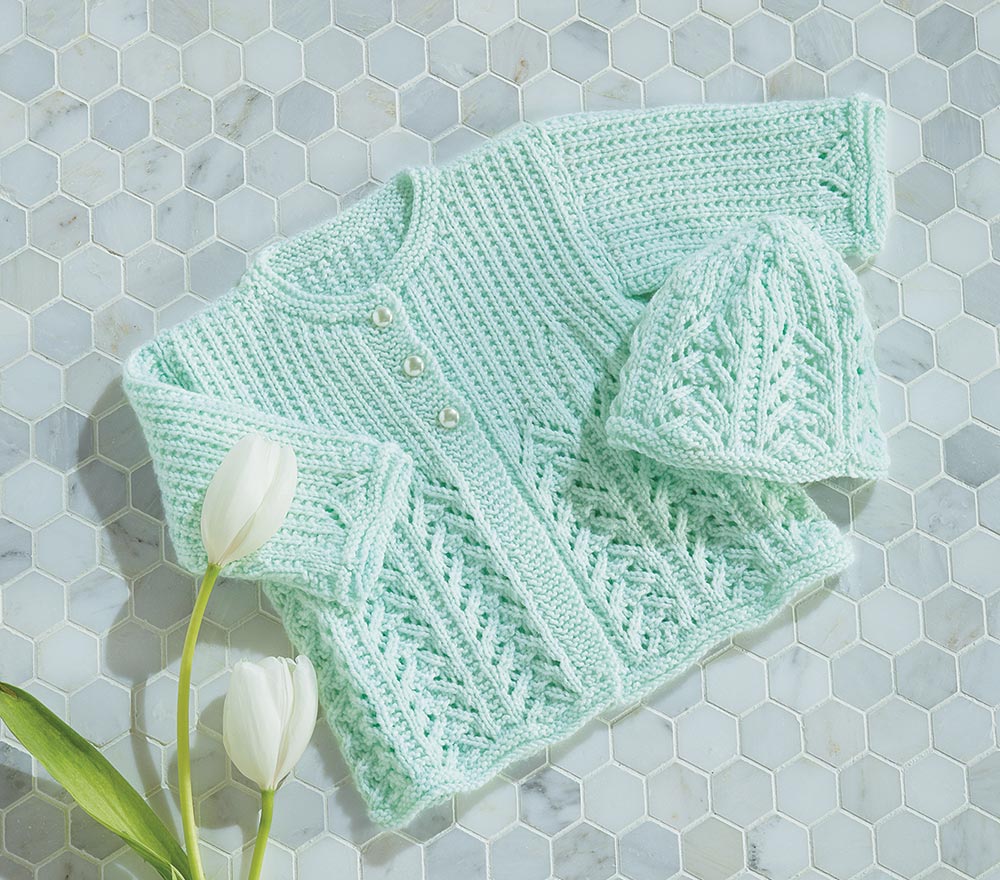 Baby's Lace Jacket and Hat Pattern - Image 2