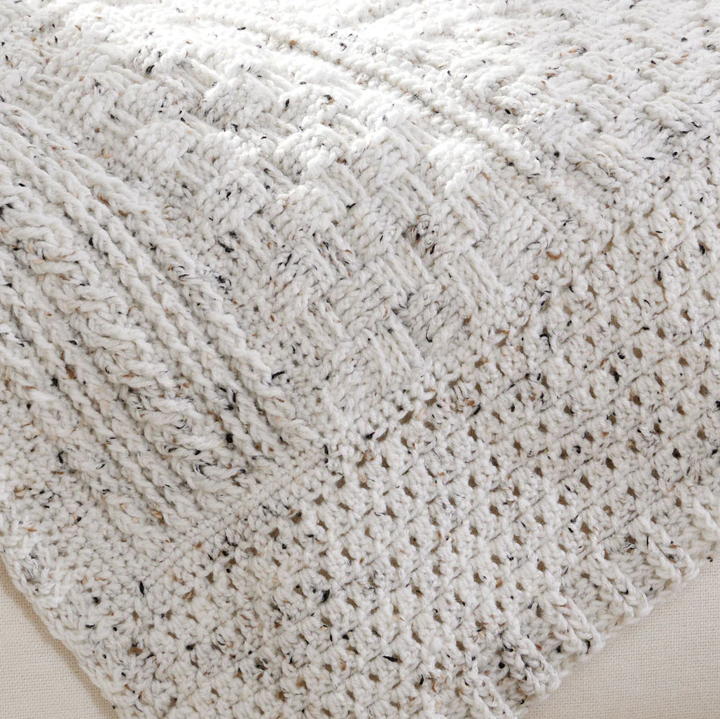Basketweave & Cables Blanket - Image 2