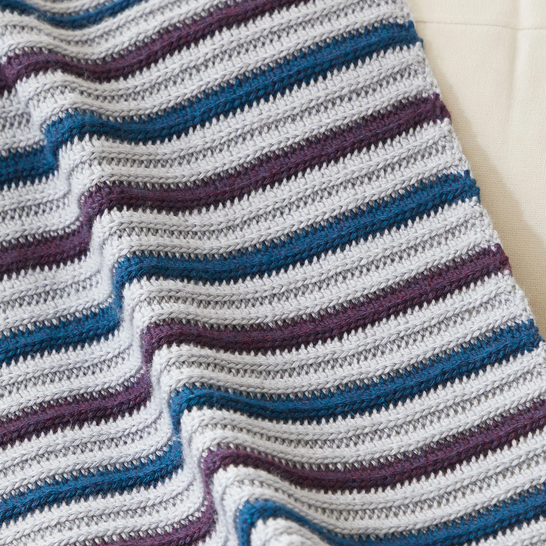 Between the Lines Crochet Afghan - Image 4