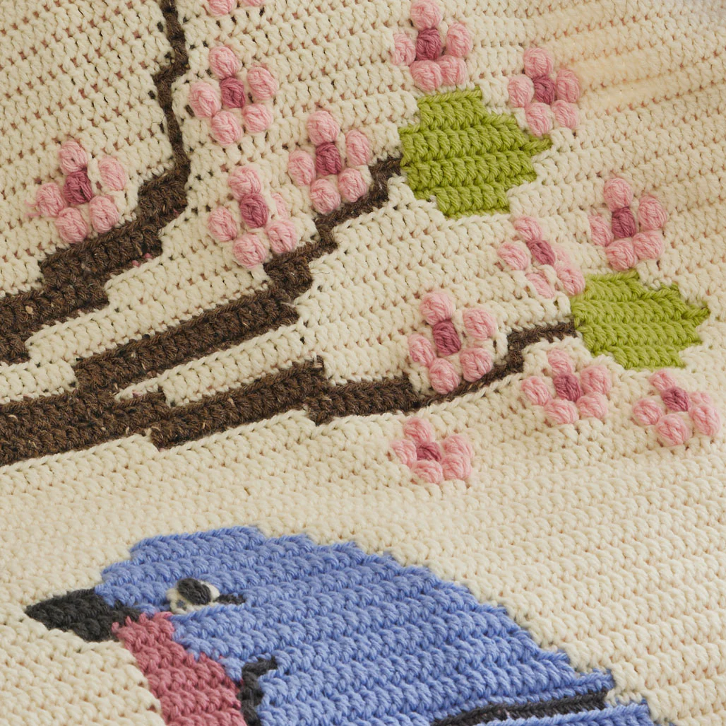 Bluebirds & Blossoms Blanket - Image 5