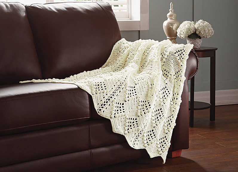 Bobbled Chevrons Throw