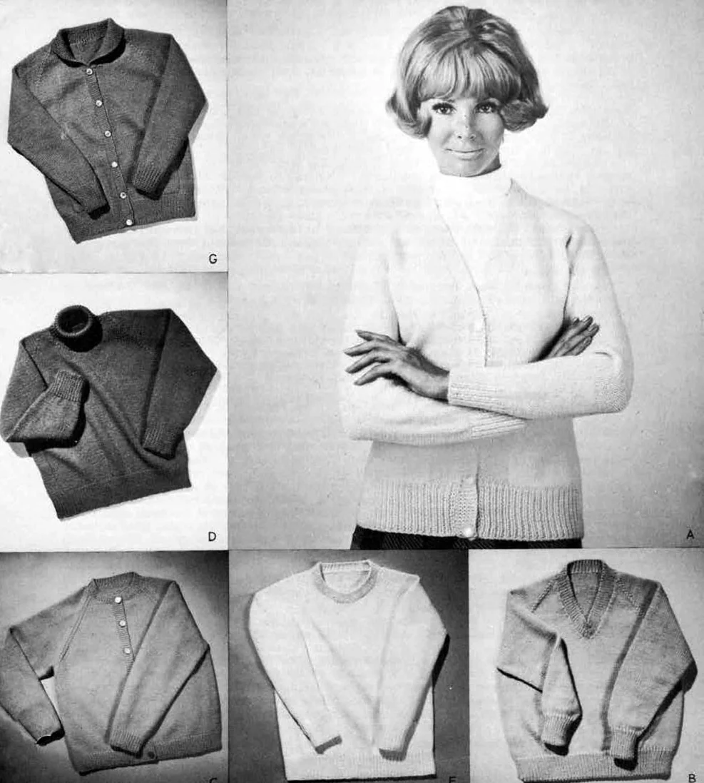 Ladies' or Youth Bowling Cardigan Pattern - Image 2
