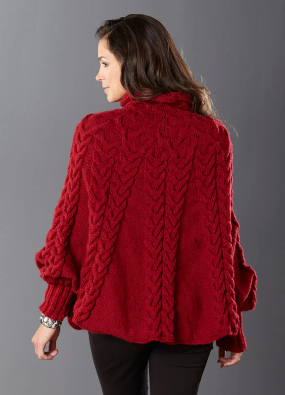 Cabled Poncho - Image 2