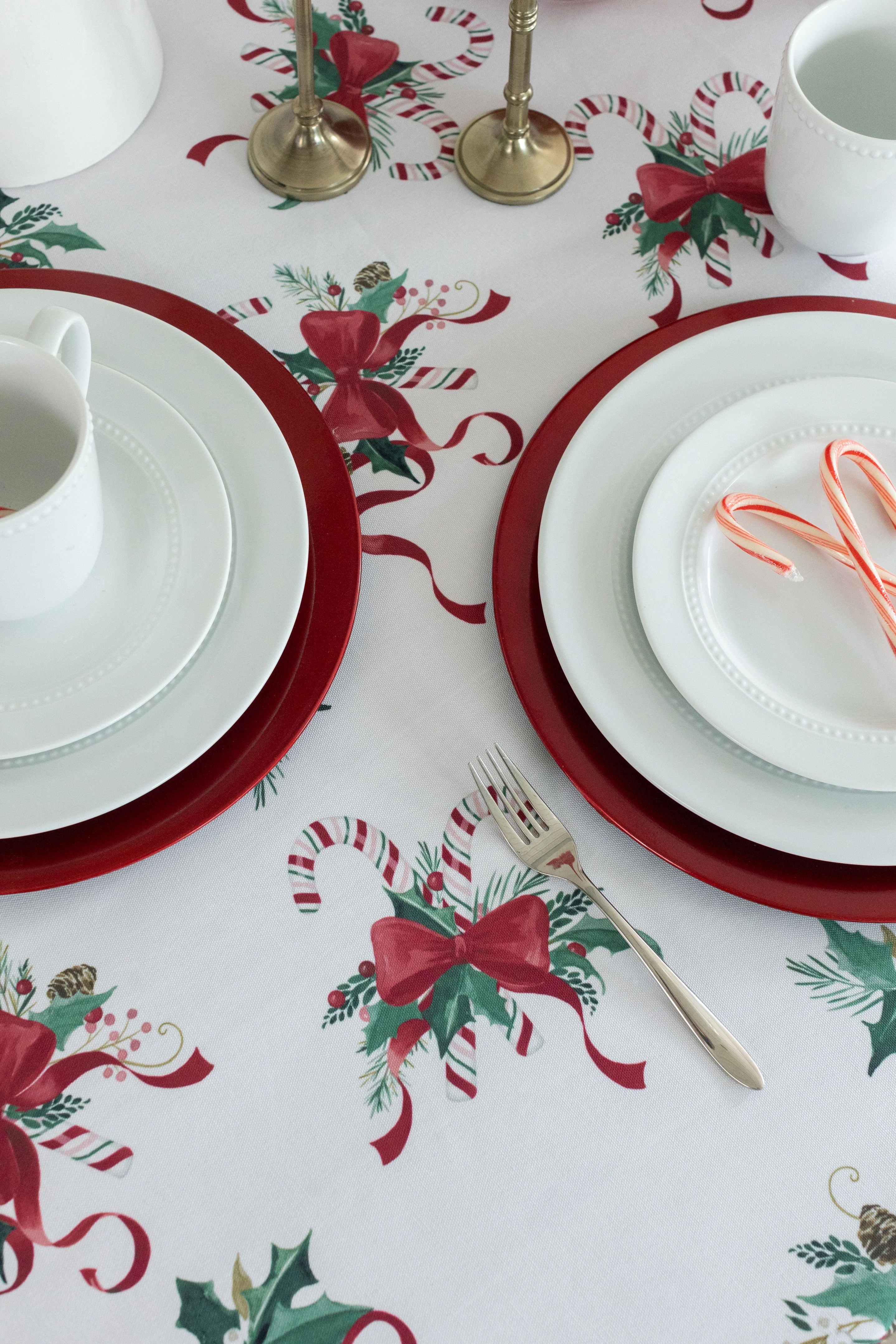 Candy Cane Ribbon Tablecloth - Image 5