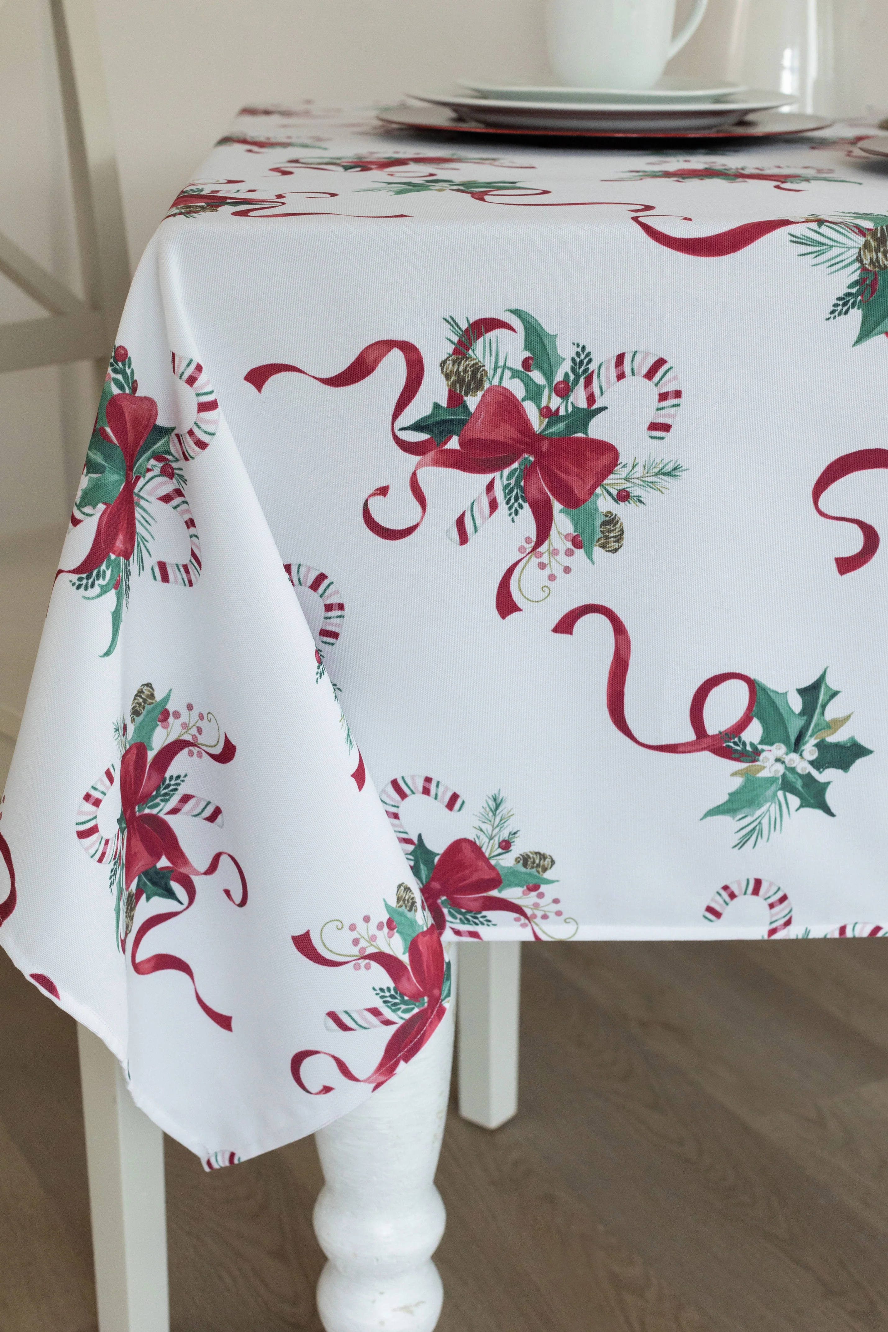 Candy Cane Ribbon Tablecloth - Image 6