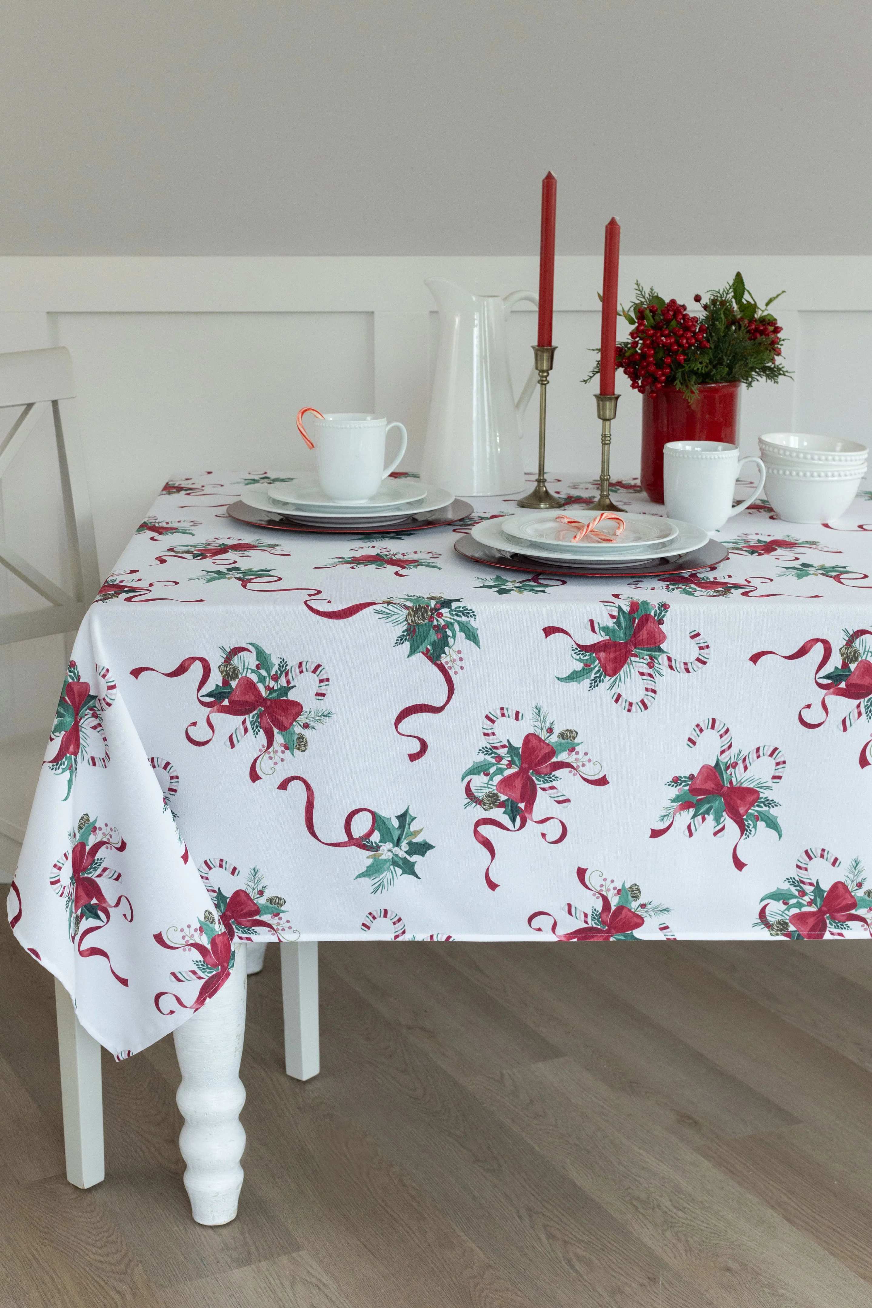 Candy Cane Ribbon Tablecloth - Image 7