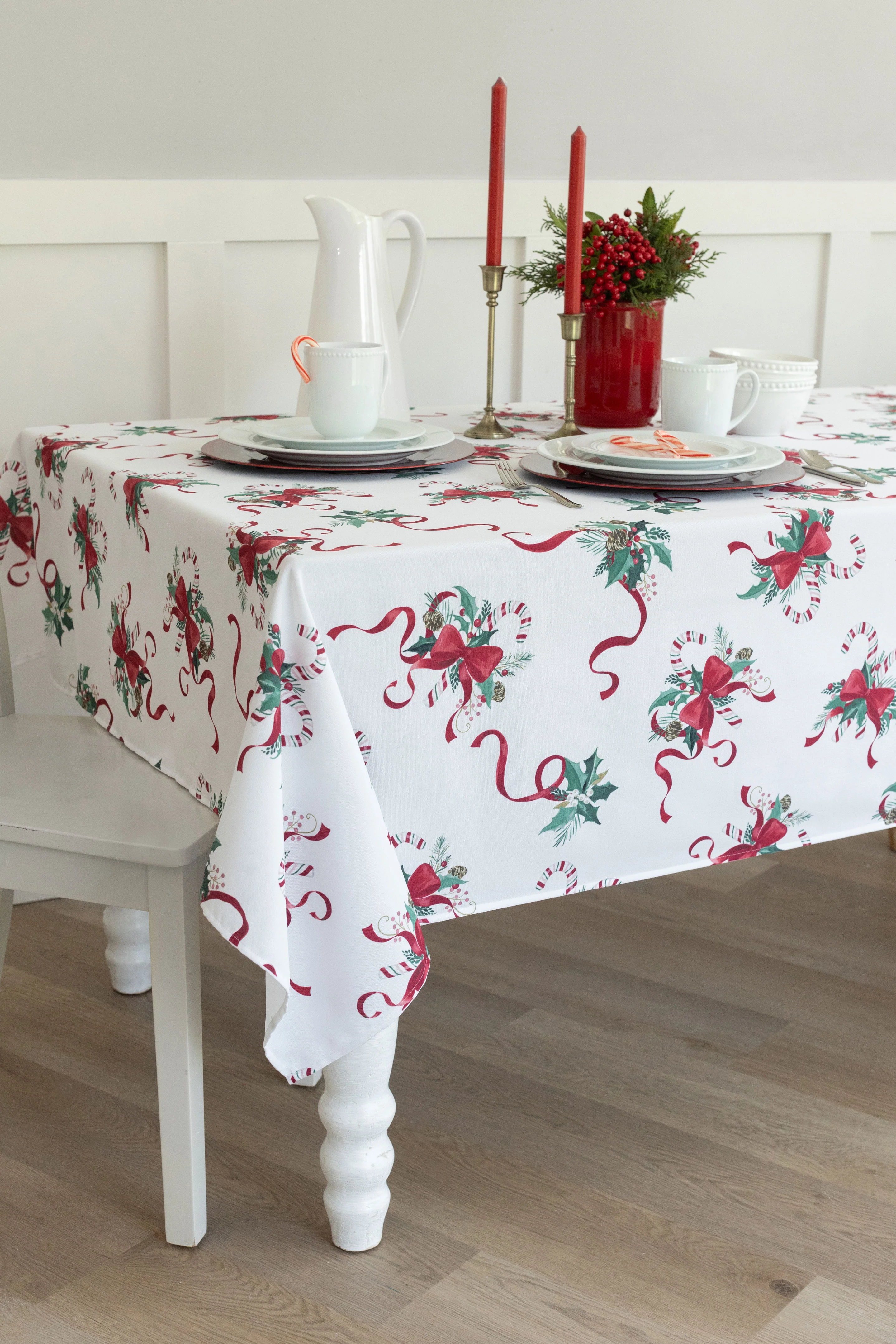 Candy Cane Ribbon Tablecloth - Image 9