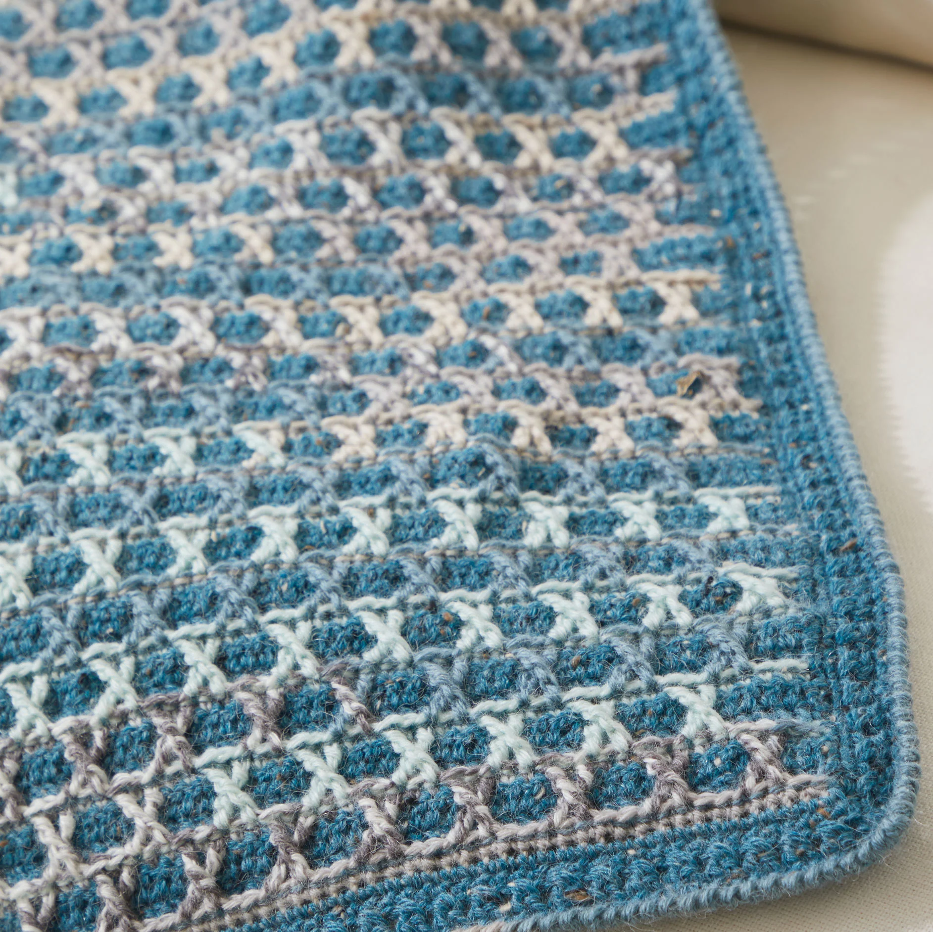 Caned Stitch Crochet Throw - Image 3