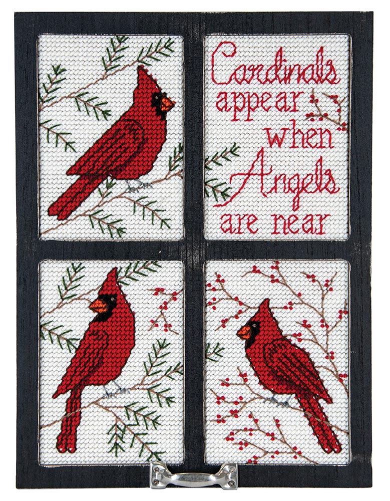 Cardinal Window Frame Plastic Canvas Kit