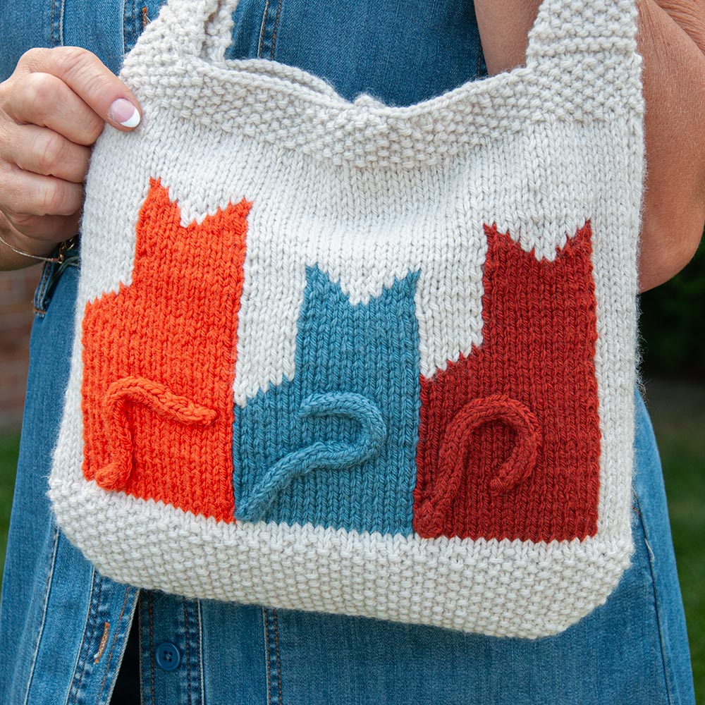 Cat Lover's Knit Bag - Image 4