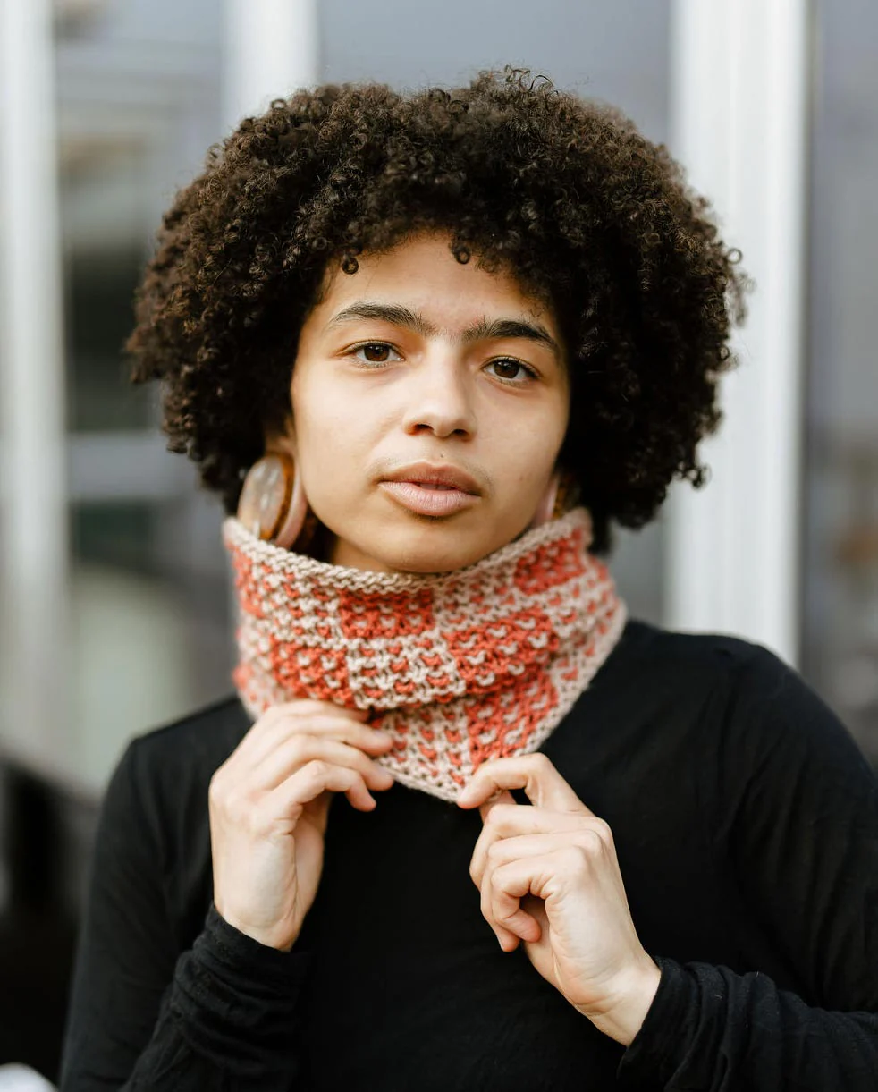 Checkmate Knit Cowl - Image 3
