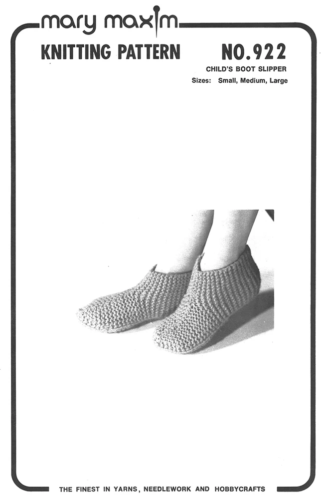 Child's Boot Slippers Pattern - Image 2
