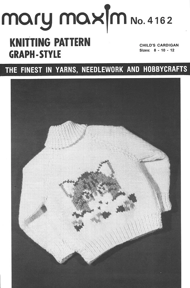 Child's Kitty Cardigan Pattern