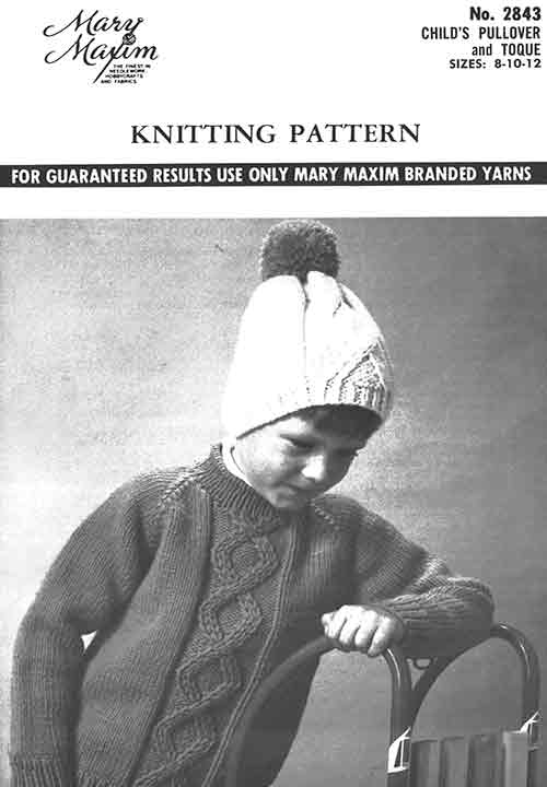 Child's Pullover and Toque Pattern - Image 2
