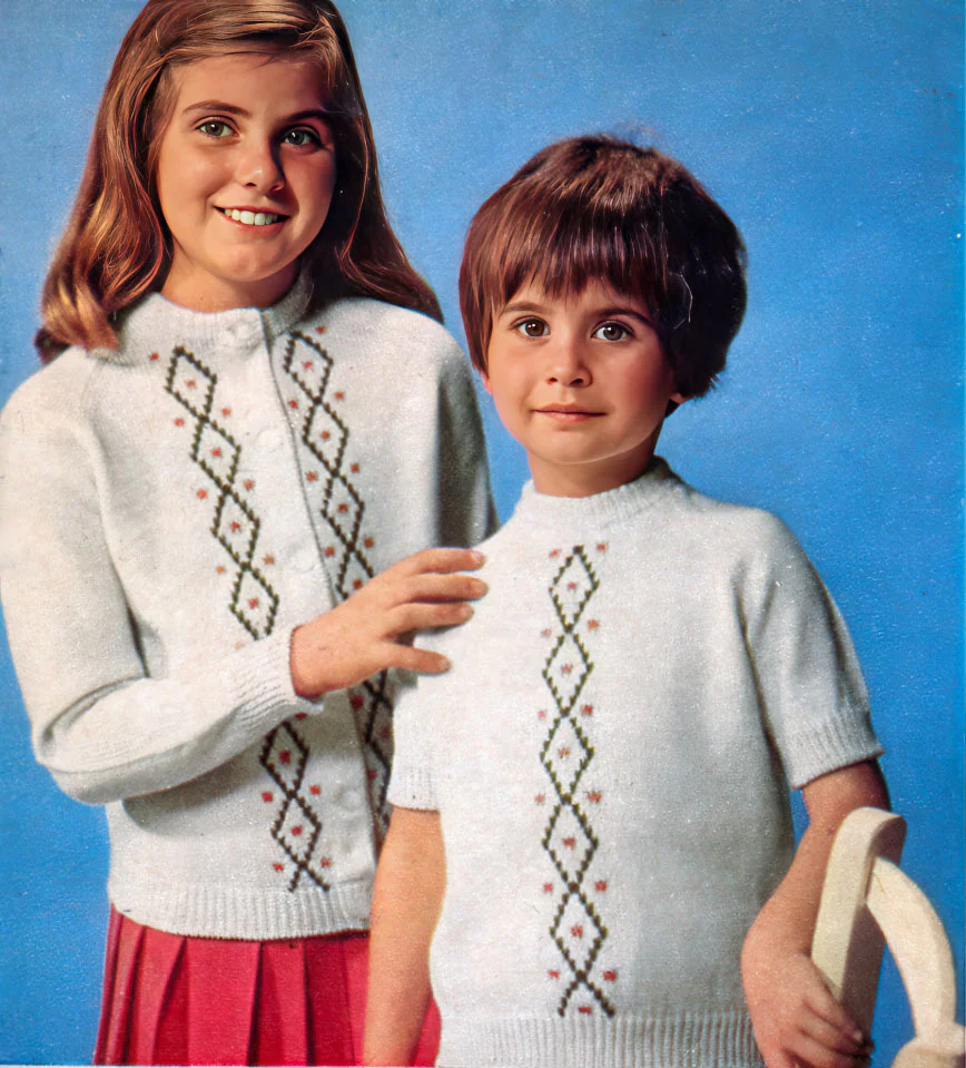Child's Twinset Pattern - Sizes 2 - 6