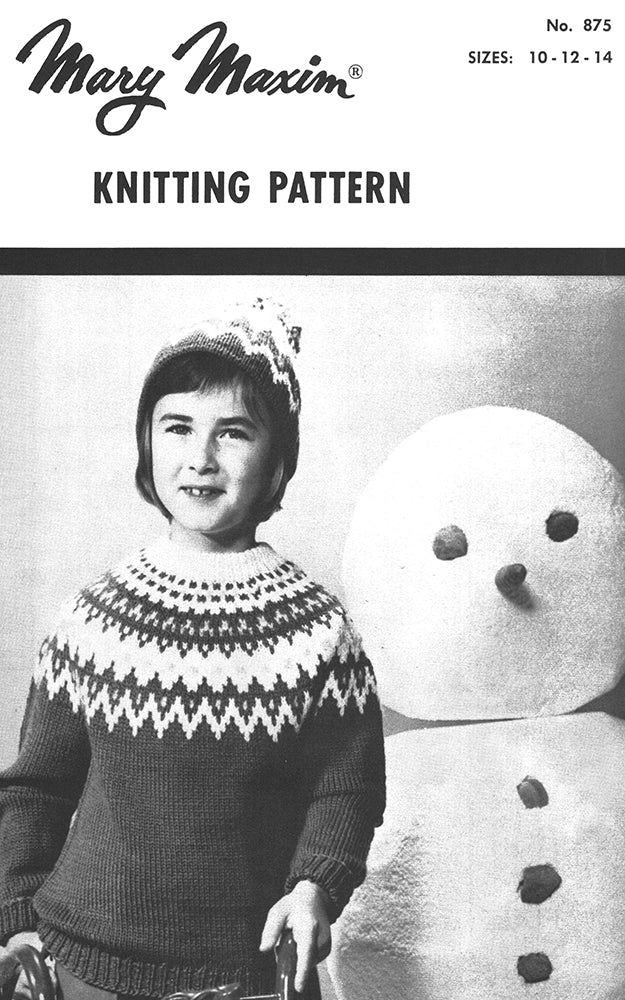 Children's Pullover & Toque Pattern - Image 3