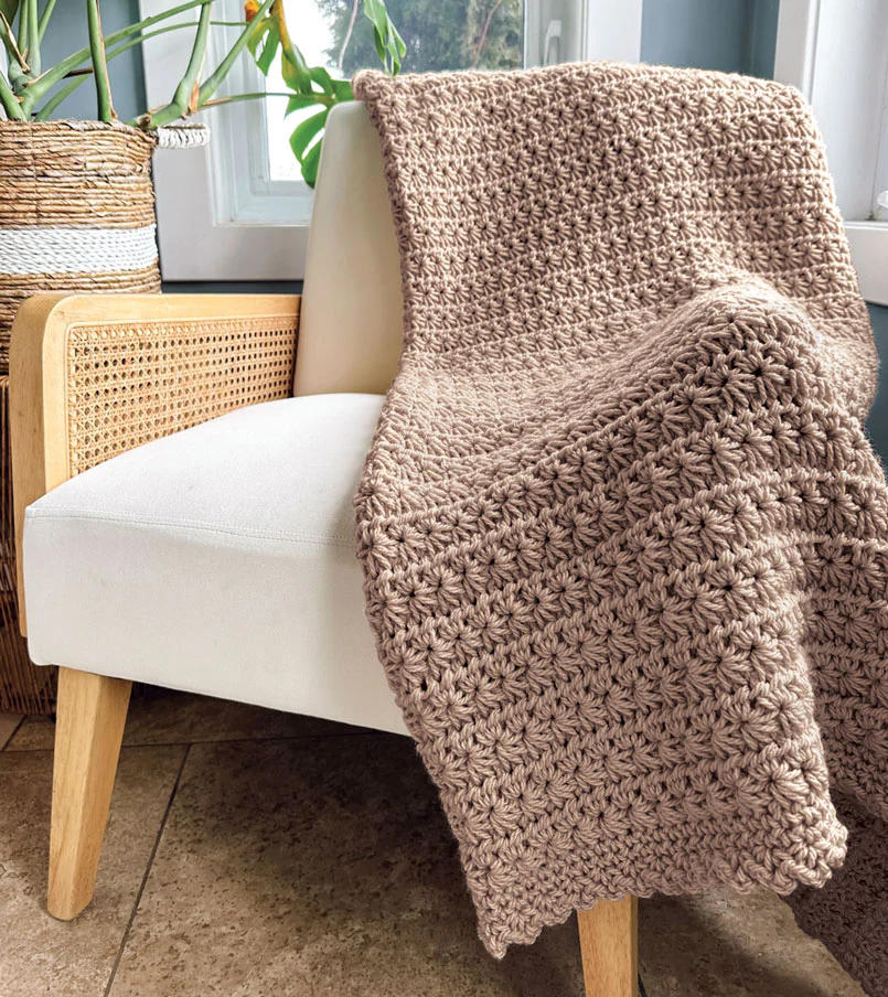 Chunky Star Stitch Blanket - Image 2
