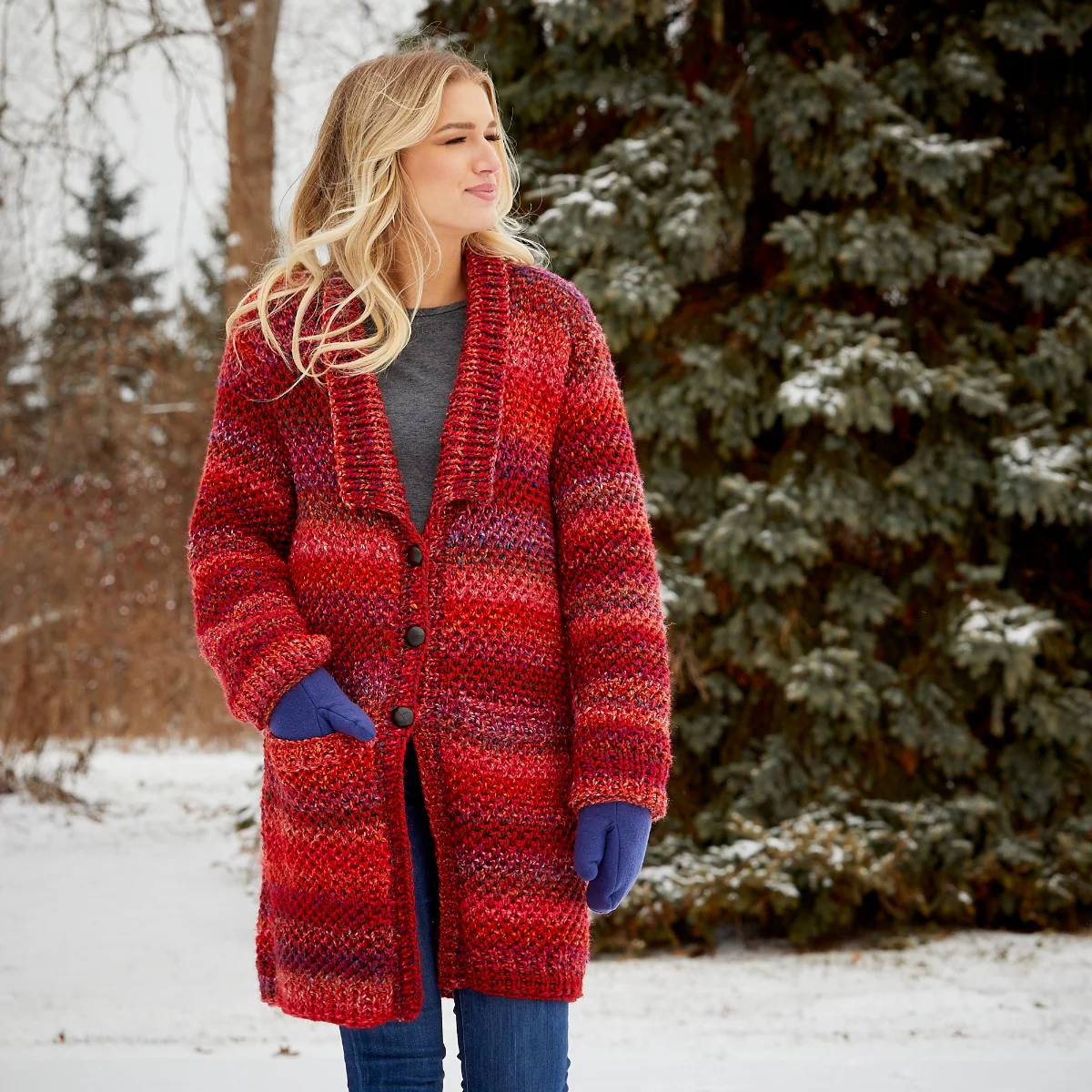 Chunky Textured Cardigan - Image 10