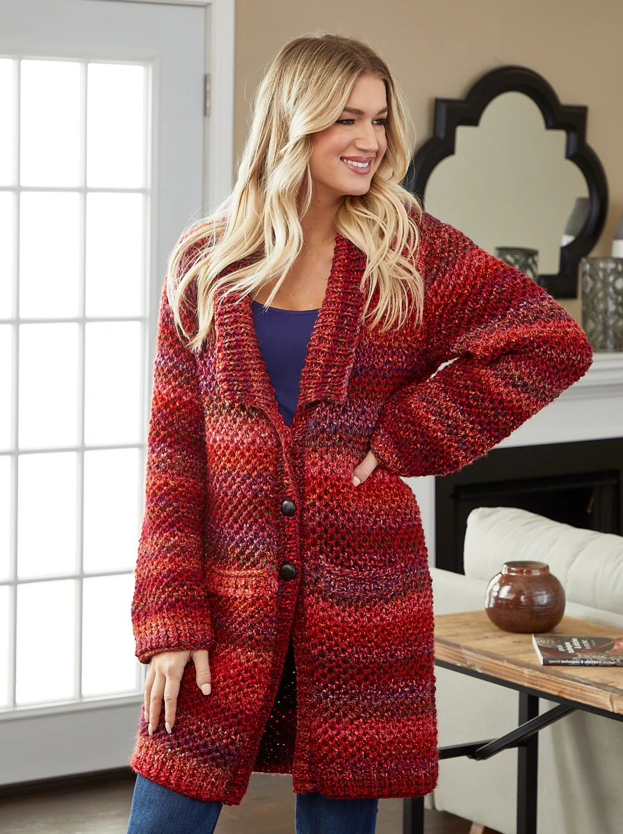 Chunky Textured Cardigan - Image 2