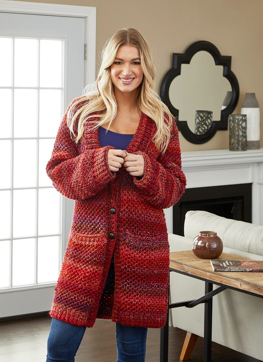 Chunky Textured Cardigan - Image 3