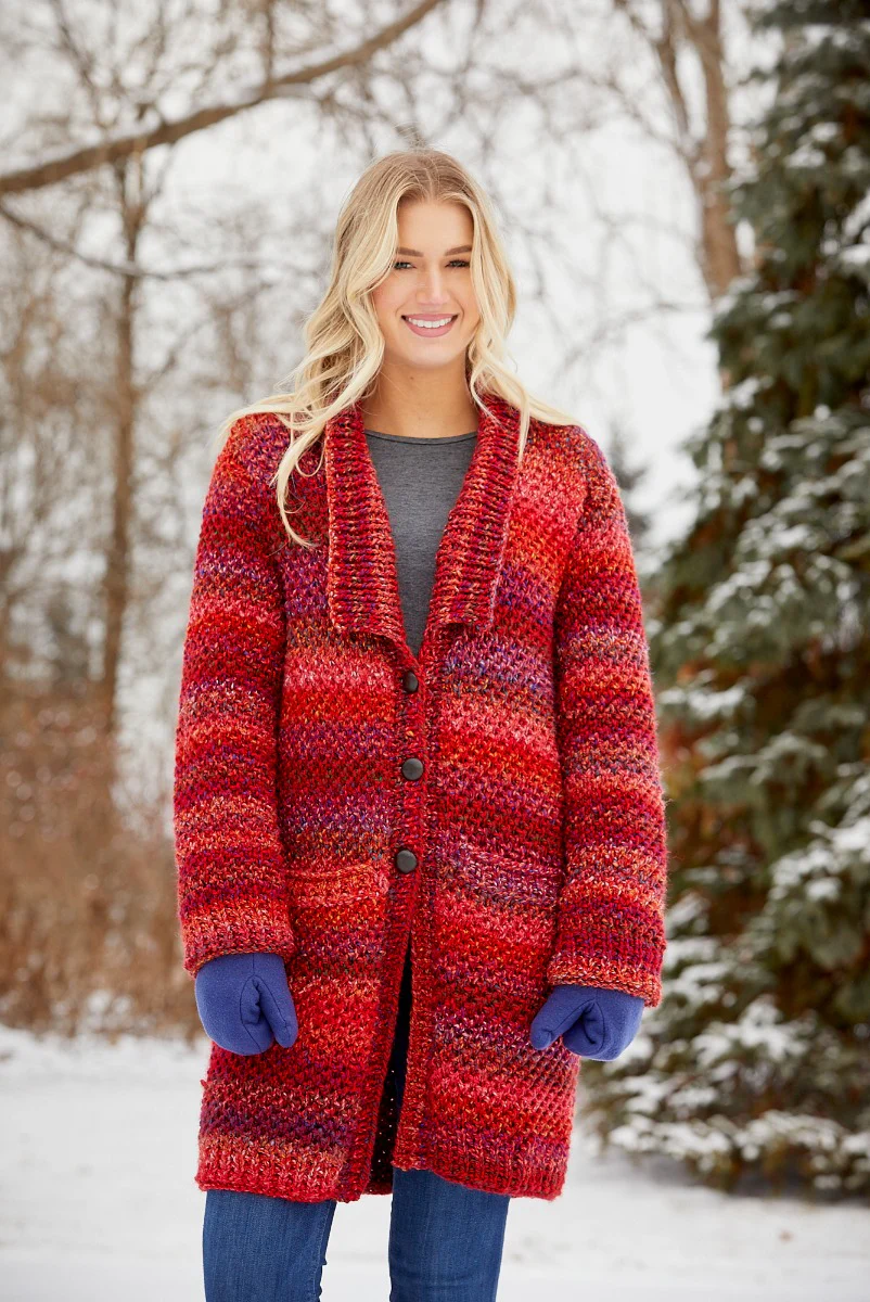 Chunky Textured Cardigan - Image 5