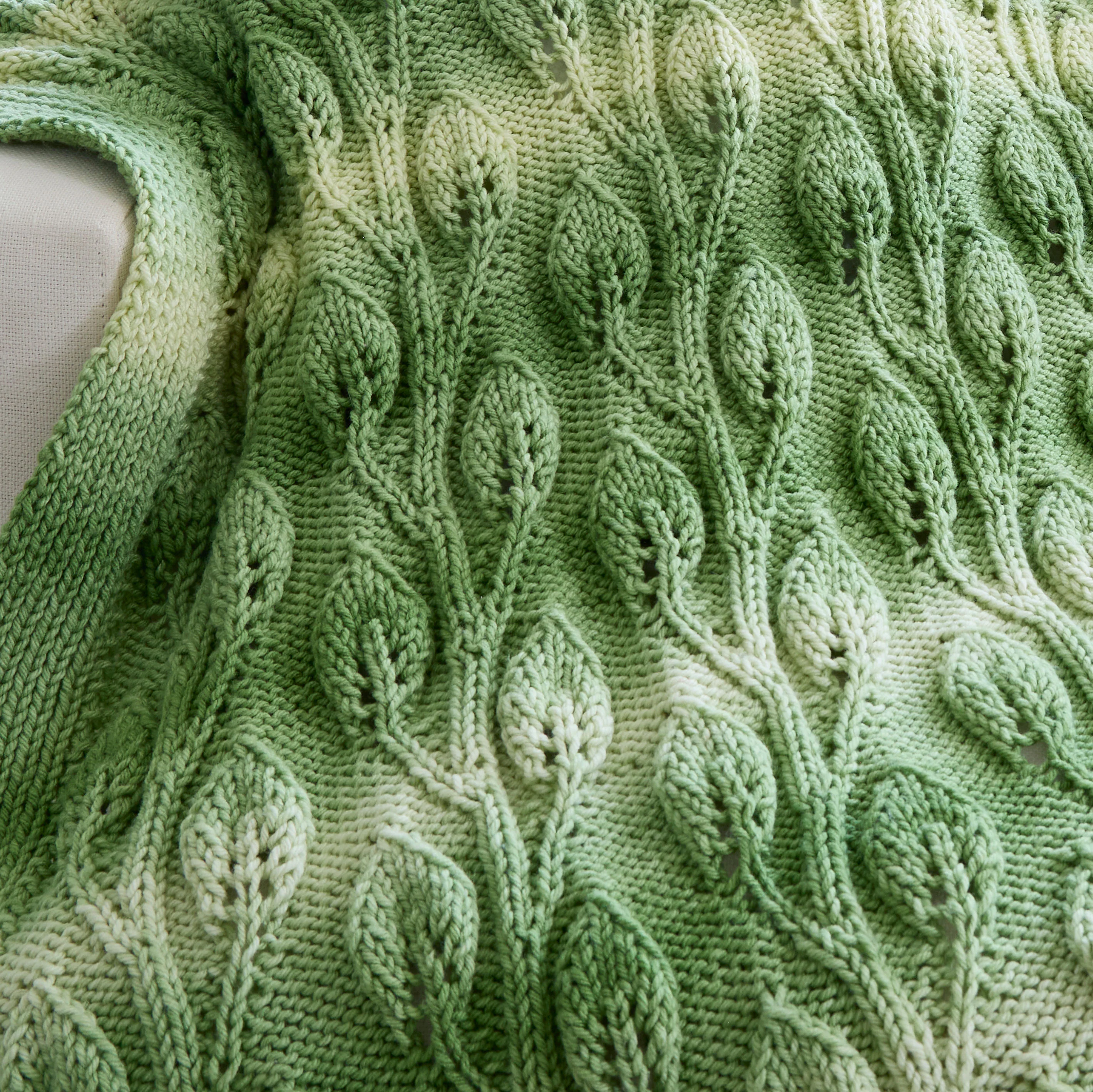 Climbing Vines Knit Afghan - Image 3