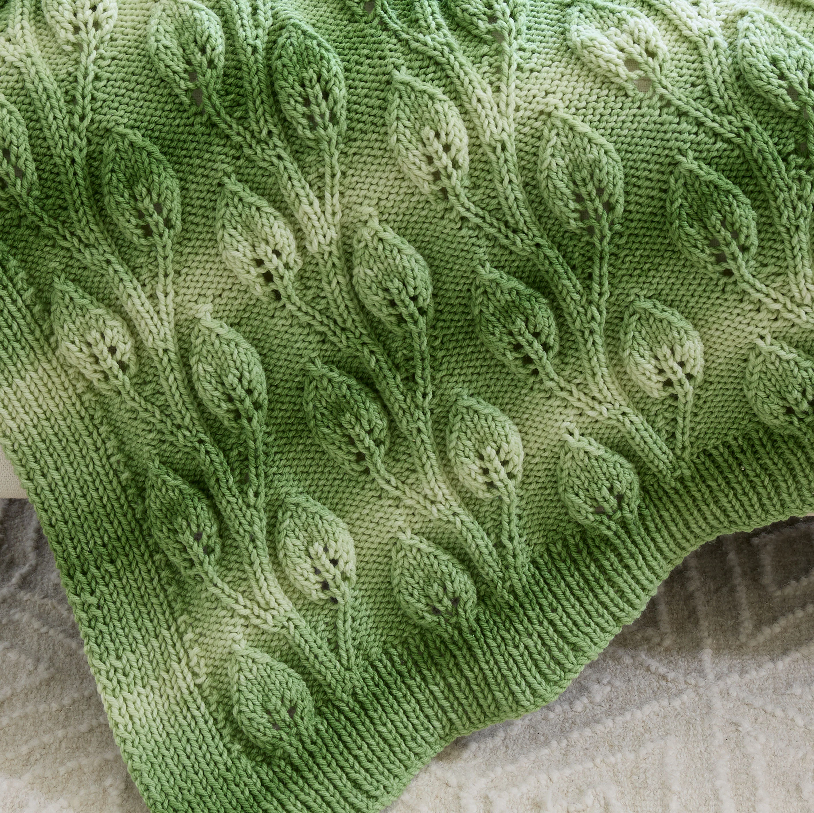 Climbing Vines Knit Afghan - Image 4