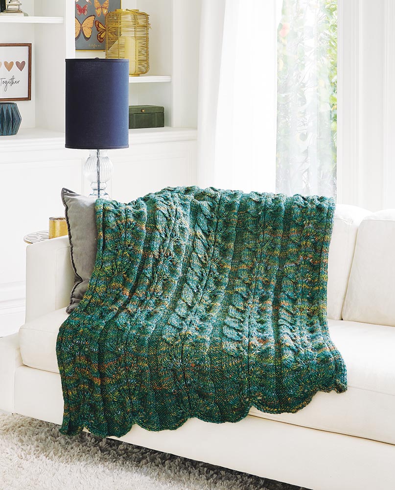 Climbing Vines Throw Pattern