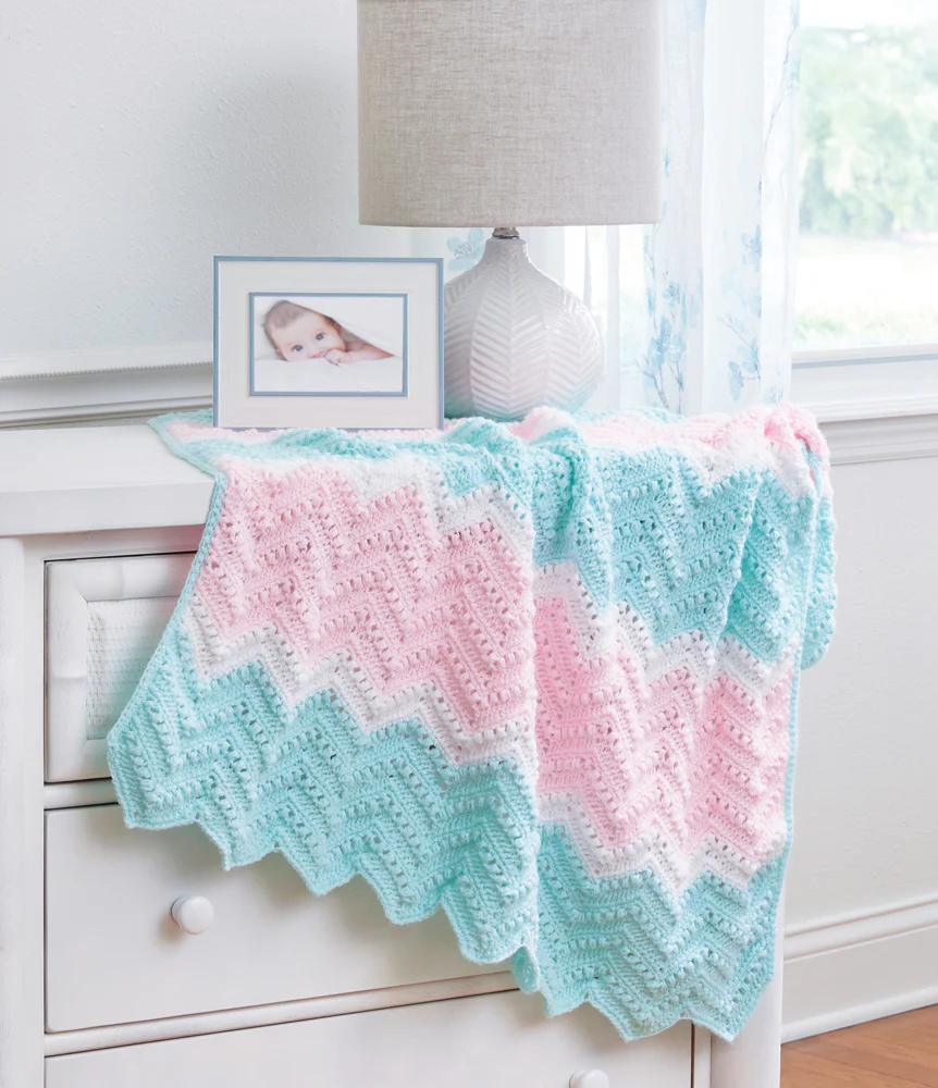 Clustered Chevron Blanket Pattern