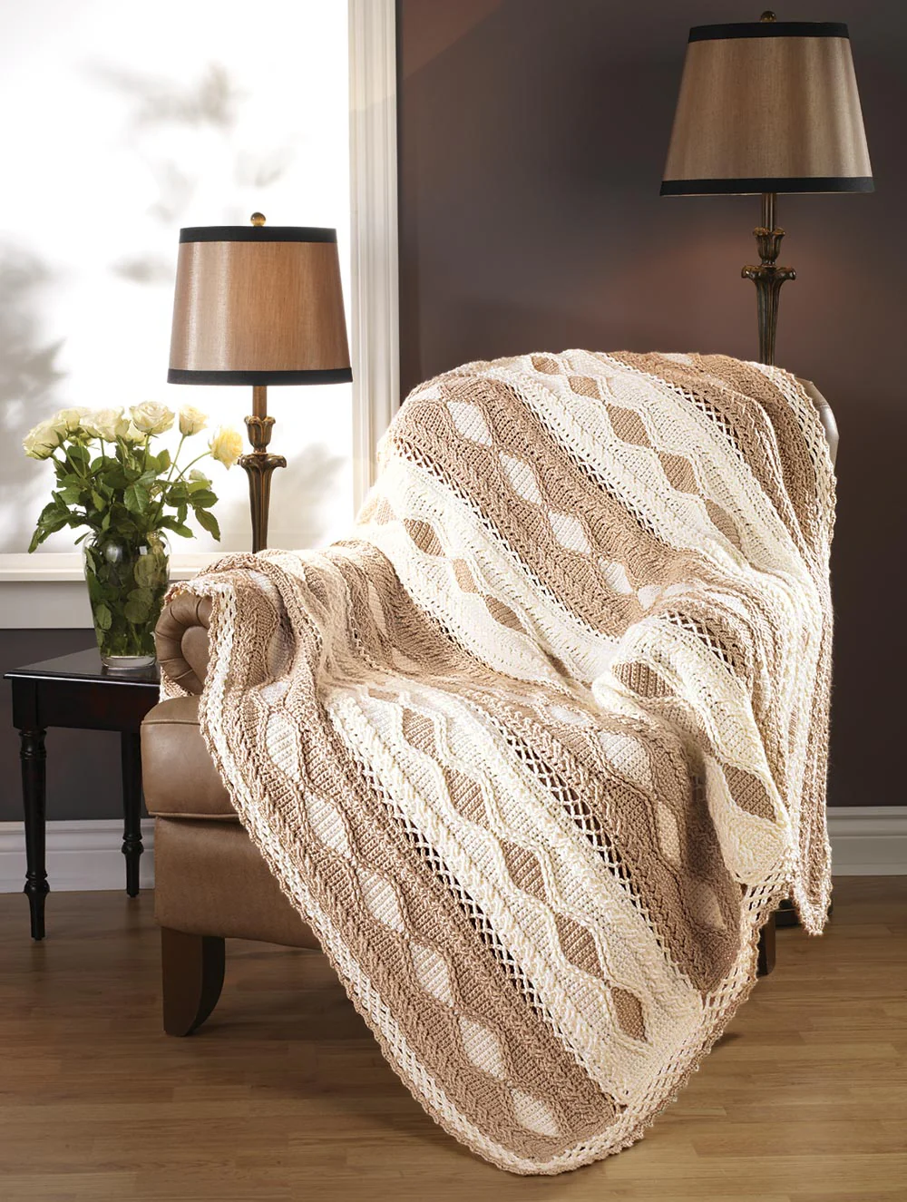 Coffee & Cream Throw Pattern