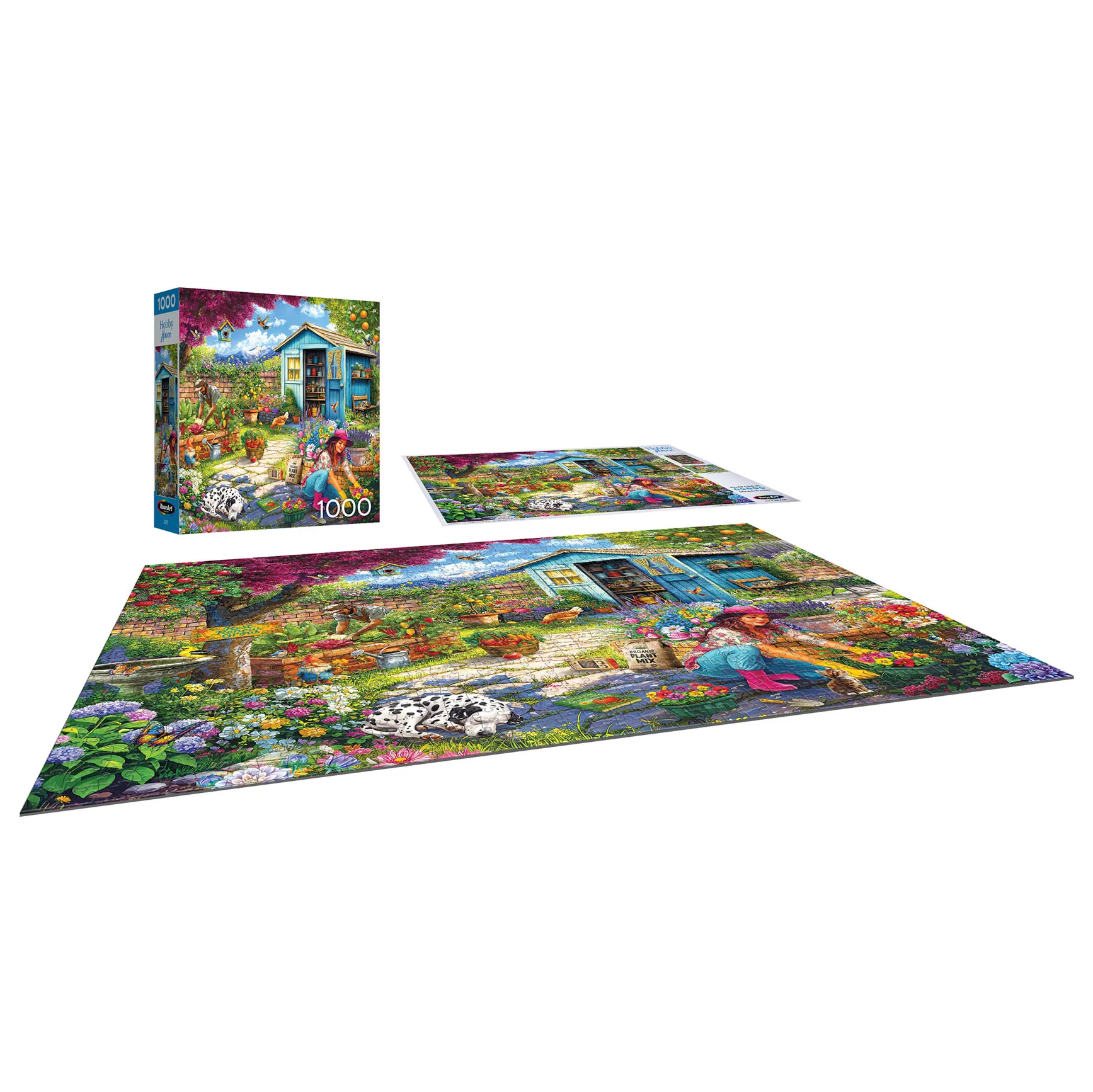 Couple in Garden Jigsaw Puzzle - Image 2