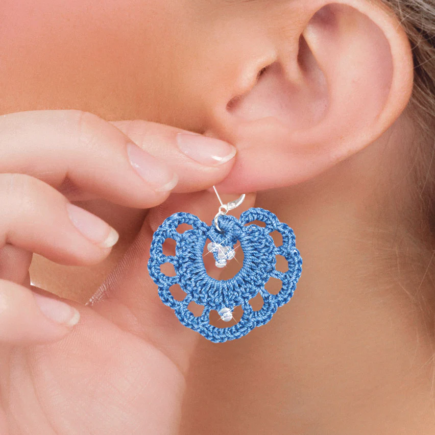 Crochet Beaded Earrings Pattern