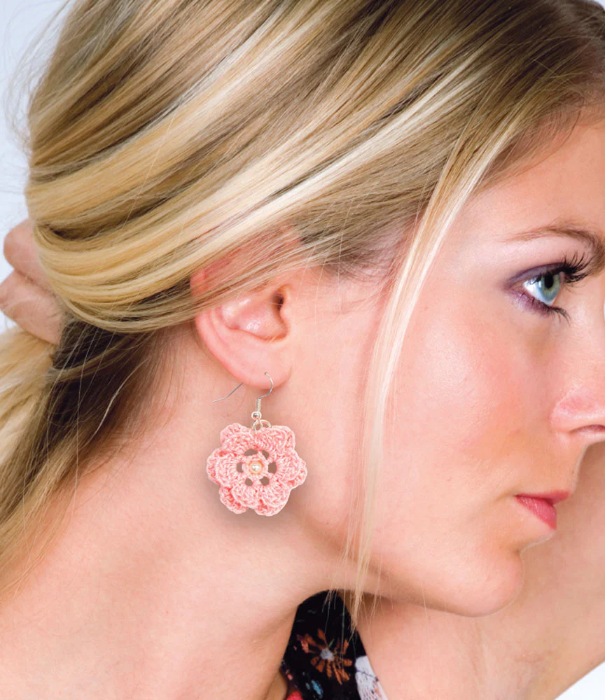 Crochet Beaded Earrings Pattern