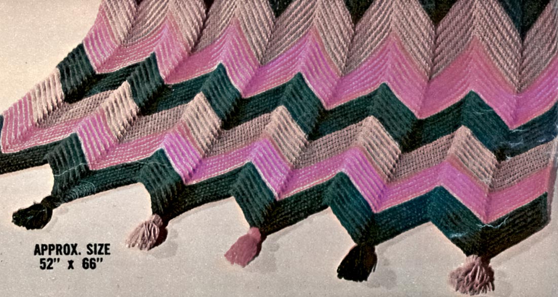 Crocheted Ripple Afghan Pattern
