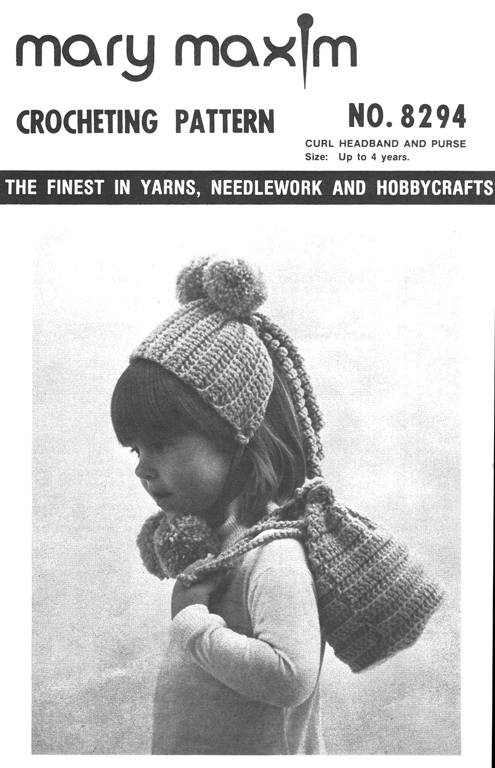 Cap with Curls & Purse Pattern - Image 2