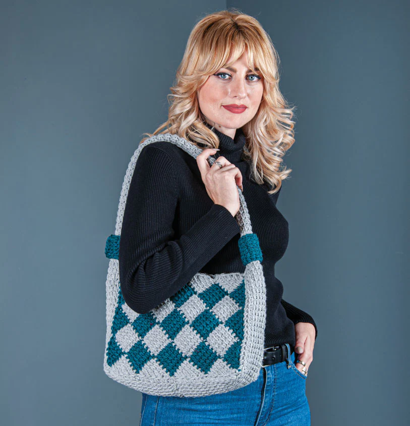 Dancing Diamonds Crochet Tote Bag Pattern - Image 3
