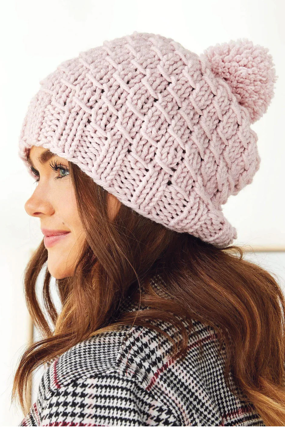 Diagonal Textured Hat - Image 2