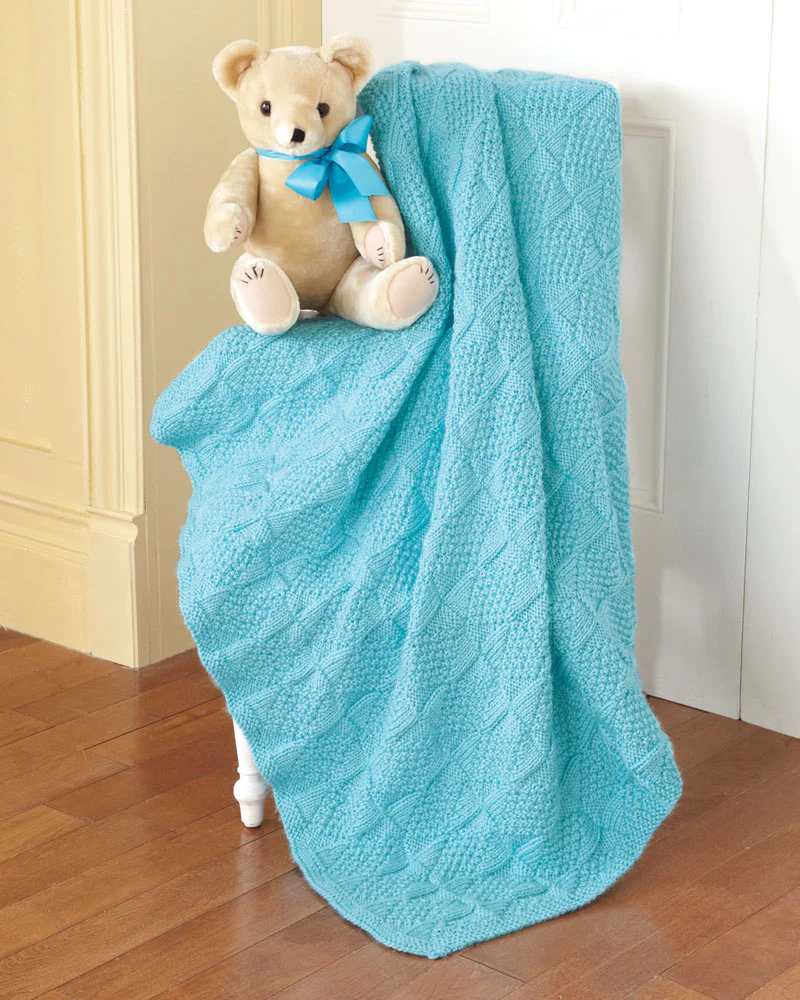Diamonds and Pinwheels Baby Blanket Pattern