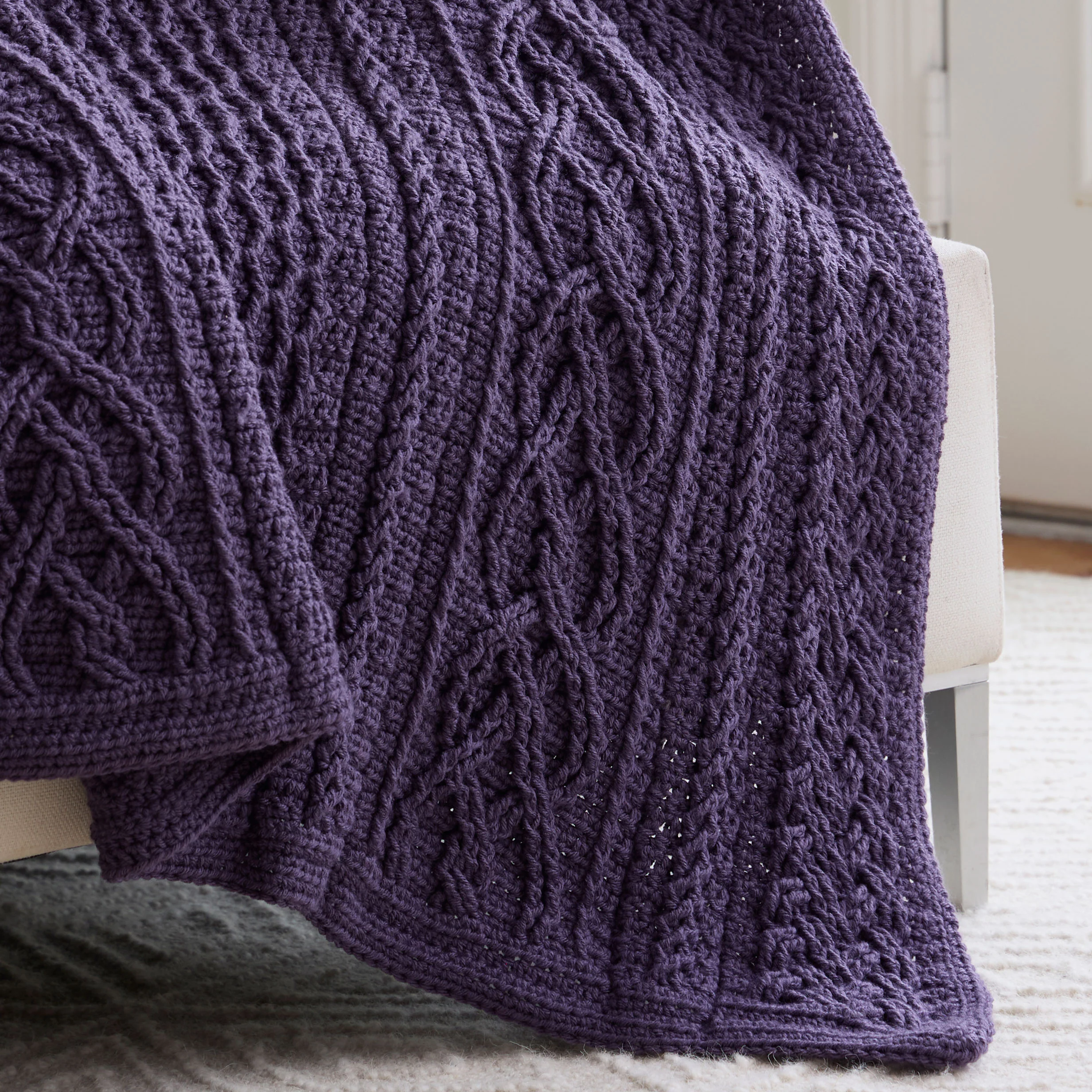 Diamonds & Cables Blanket - Image 5