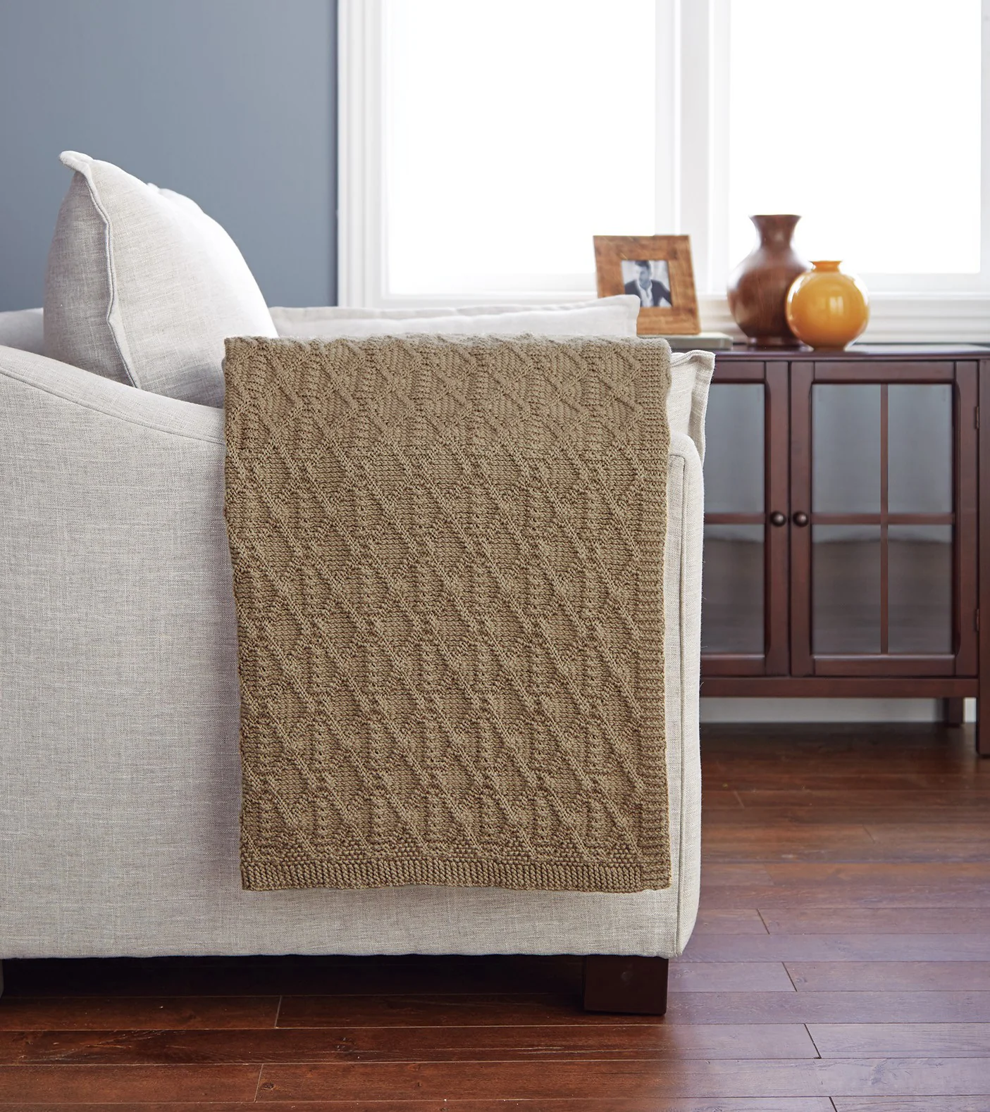 Diamonds & Ribbing Afghan