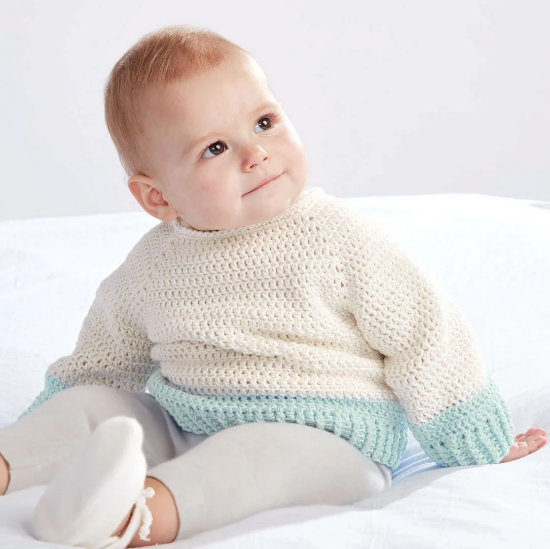 Dip Down Crochet Pullover
