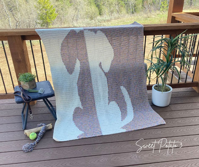 Dog Days Graph Crochet Blanket - Image 3